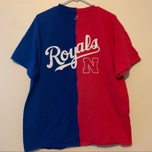 Kansas City Royals MLB x Nebraska Cornhuskers Champion custom sewn shirt